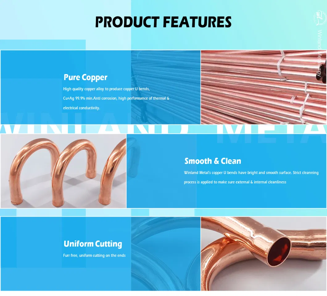 19.2mm U Elbow 180 Degree Elbow Copper Welding Pipe Fitting Refrigeration Parts Return Bend