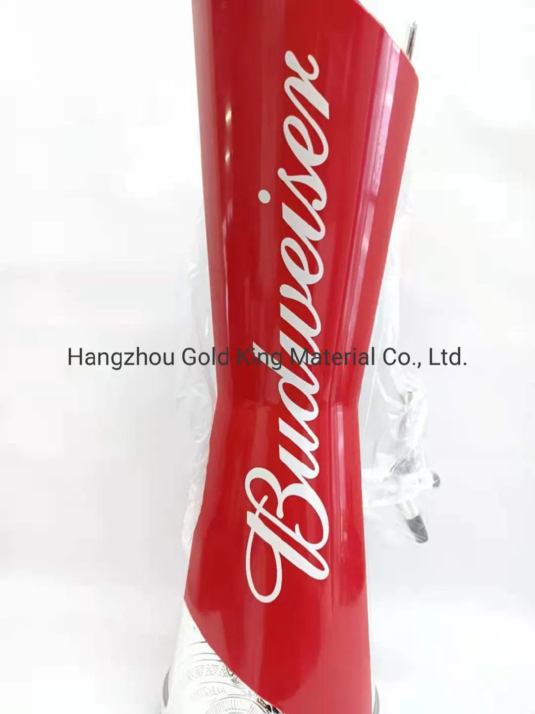 Custom Logo Red Draft Beer Tower 3L Tabletop Drink Dispenser Tower with Tap