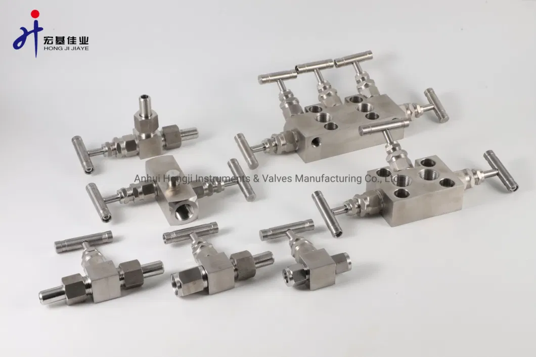 1/2&quot; NPT Threads Instrument Valve Manifolds Spare Parts 2 Way Manifolds for Gas, Steam, Oil