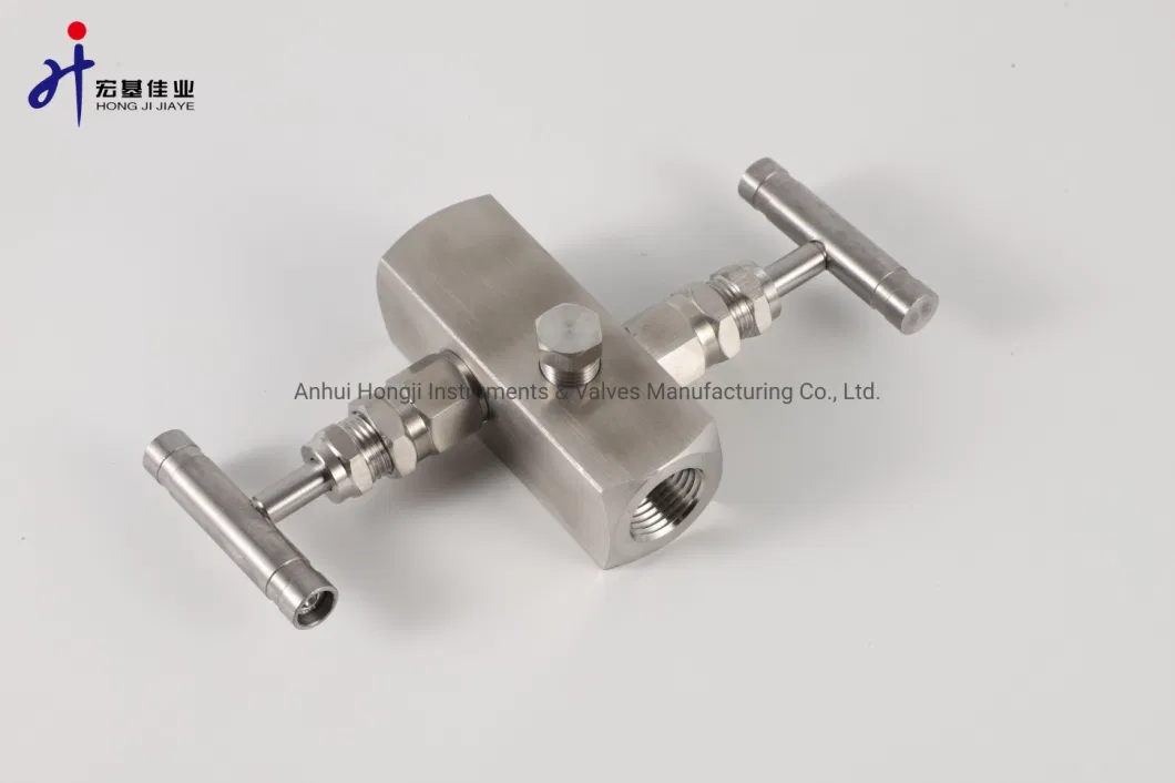 1/2&quot; NPT Threads Instrument Valve Manifolds Spare Parts 2 Way Manifolds for Gas, Steam, Oil