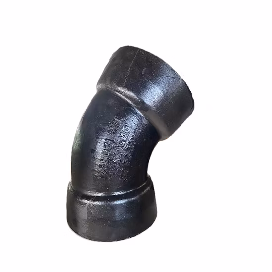 ISO2531 En545 En598 Ductile Iron Pipe Fittings 90 Degree Double Socket Bend